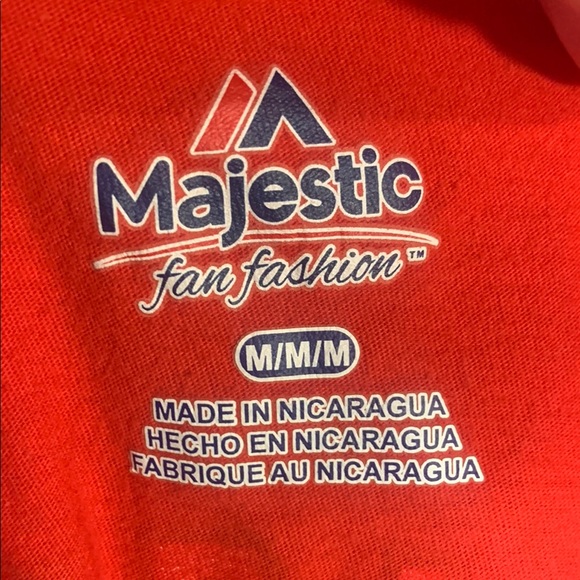 Majestic Women's Red Cardinals Graphic T-Shirt Size M - Picture 4 of 7